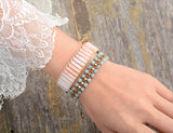 Bohemian Bliss - Geflochtenes Amazonitperlen Armband